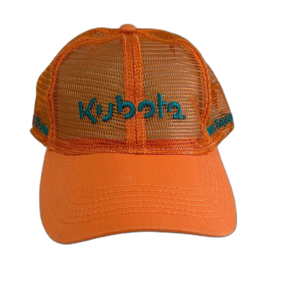 Carolina Custom Traders Cap Hat Men's Snapback Orange Enfield Tractor Kubota